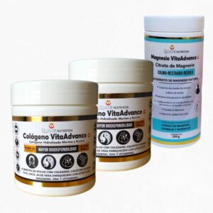 2 Colágeno Vitaadvance + 1 Citrato de Magnesio